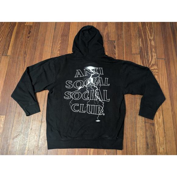 Anti Social Social Club Black Mens Medium Hoodie - Picture 2 of 7